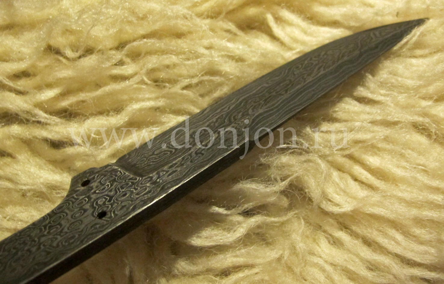Клинок ножа "Штыковой" средний из дамаска (ВД)