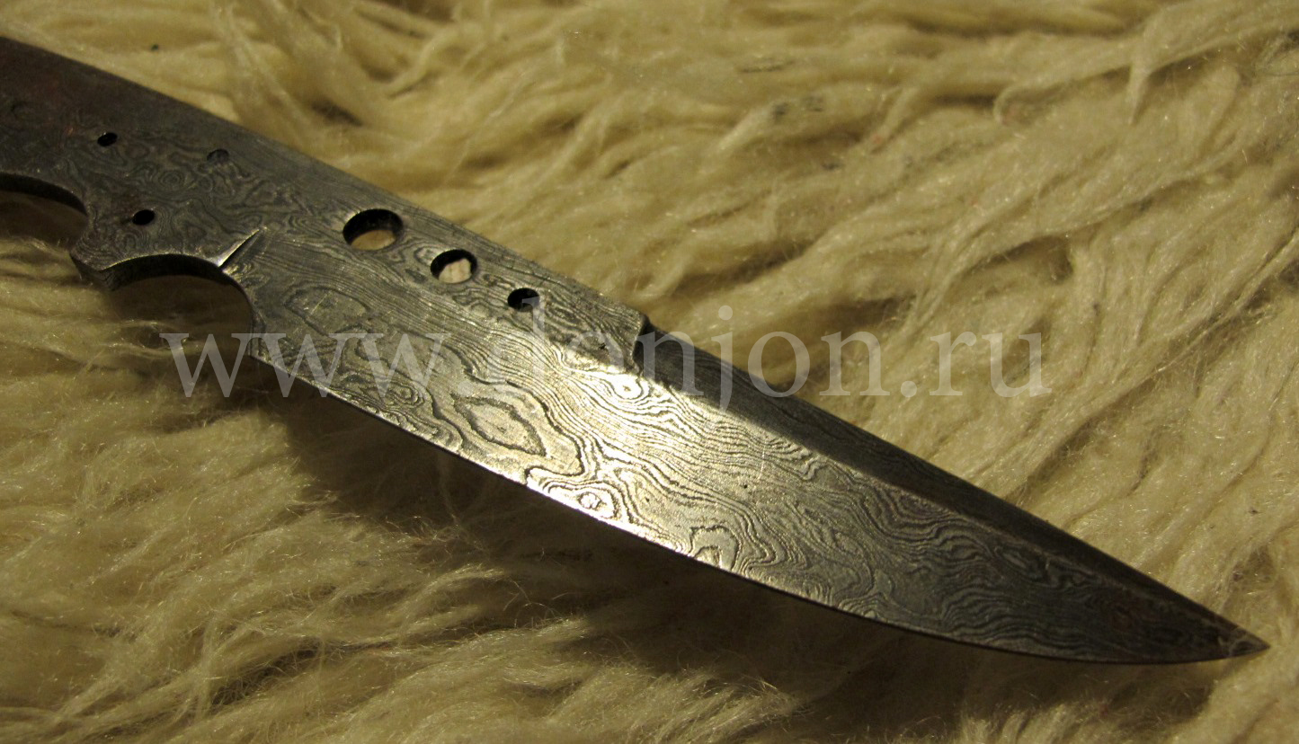 Клинок ножа "Штыковой" малый из дамаска (ВД)