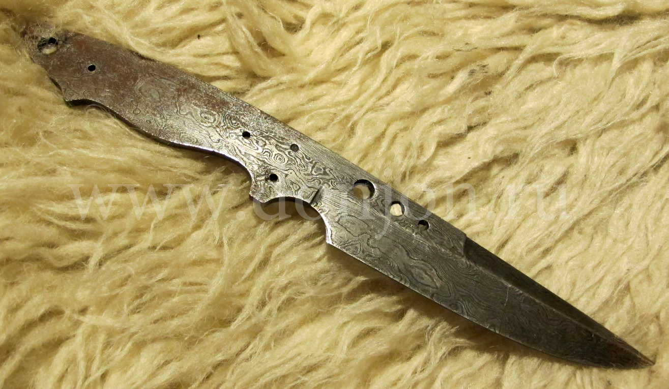 Клинок ножа "Штыковой" малый из дамаска (ВД)