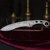Клинок ножа "Фракиец" из дамаска (ВД)