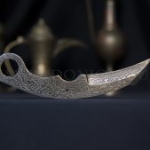 Клинок ножа "Керамбит" малый из дамаска (ВД)