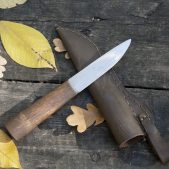 Нож средневековый хозяйственный с ножнами (Ант)