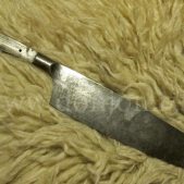Клинок ножа "Столовый" большой из дамаска (ВД)