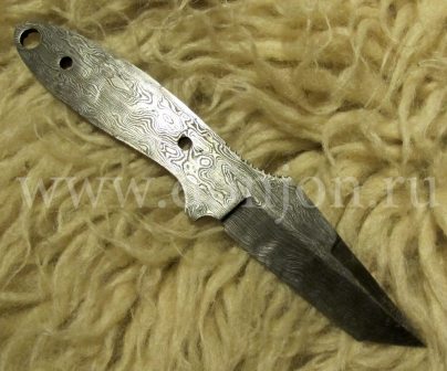 Клинок ножа "Малыш" из дамаска (ВД)