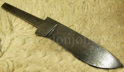 Клинок ножа "Финка" из дамаска (ВД) ст