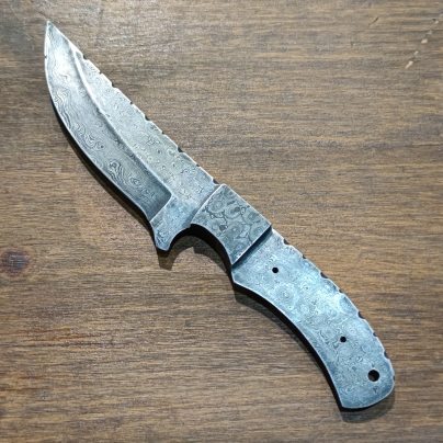 Клинок ножа "Финка" из дамаска (ВД)
