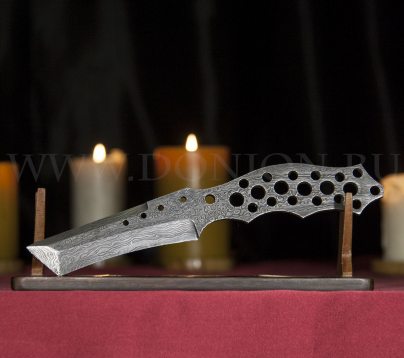 Клинок ножа "Тантоид" из дамаска (ВД)