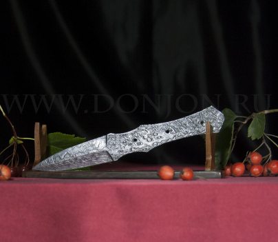 Клинок ножа "Метательный" из дамаска (ВД)